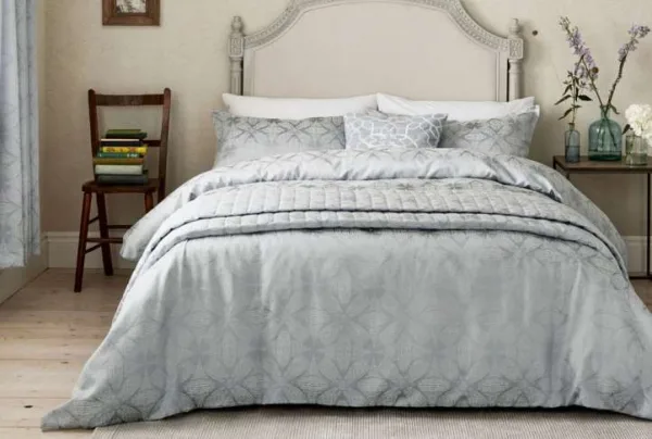 Double sanderson sycamore duvet cover, mist blue