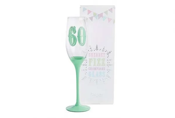 Happy 60th Birthday Champagne Flute