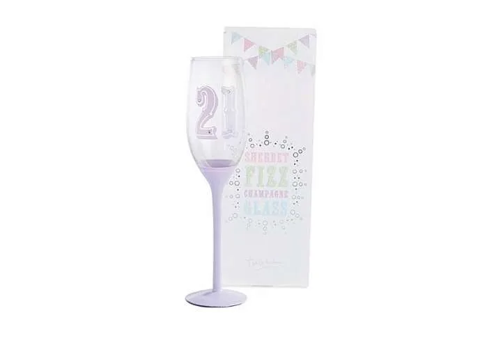 Happy 21st birthday champagne flute Happy 21st birthday champagne flute