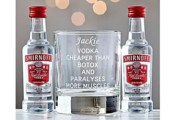 Personalised Tumbler & Vodka Gift