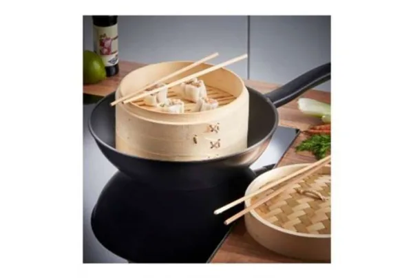 Two tier bamboo steamer - image 2