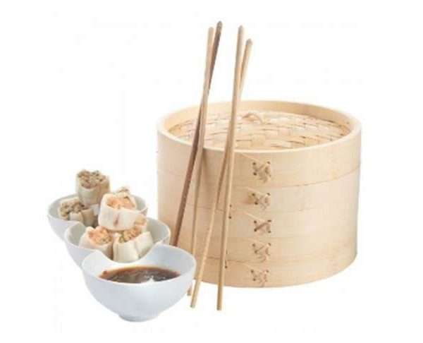 Two Tier Bamboo Steamer