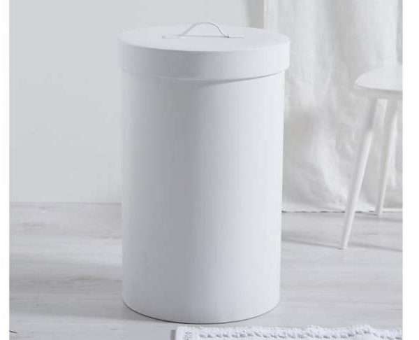 Leather laundry Bin, large