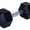 HOMCOM Rubber Hexagonal Dumbbell, 1 pc x 12.5 kg