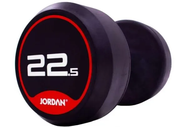22. 5kg jordan classic round dumbbells x 2