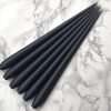 6 x Hand Dipped Taper Candle – Slate, 32 cm