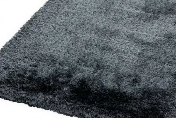 Slate plush shaggy rug, various sizes