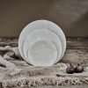 Arjun Marble Plate, White, Large 25cm