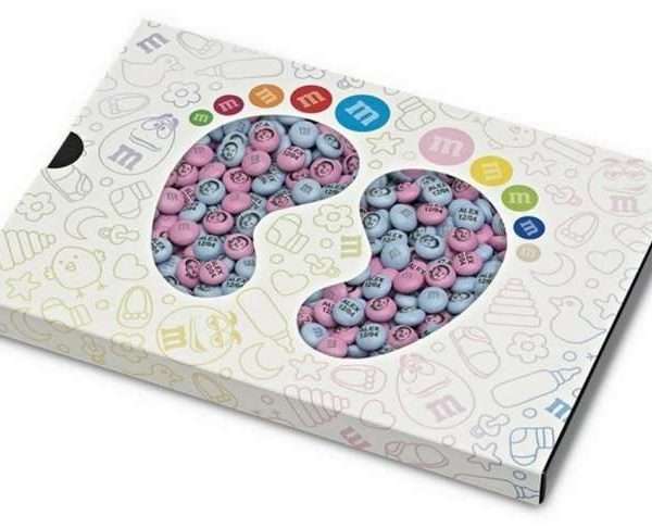 Alternative view of Personalised Christening Gift Box of M&Ms, 400g