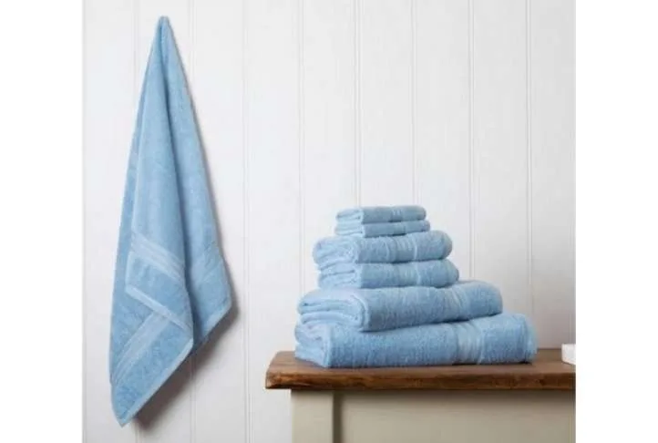 100% egyptian cotton 7 piece bath towel set, cobalt blue 100% egyptian cotton 7 piece bath towel set, cobalt blue - image 2