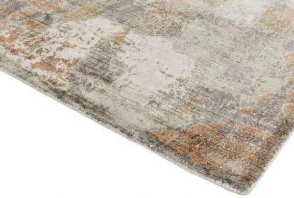 Coral gatsby modern metallic viscose rug, various sizes
