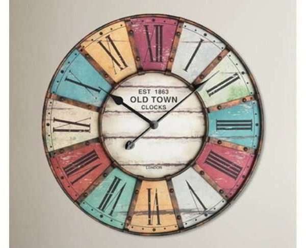 Oversized 60cm Vintage Wall Clock