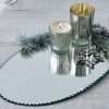 Large Mirrored Oval Charger Tray, 34cm