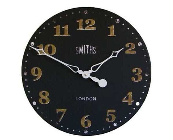 Smiths 50cm Vintage Wall Clock, Black