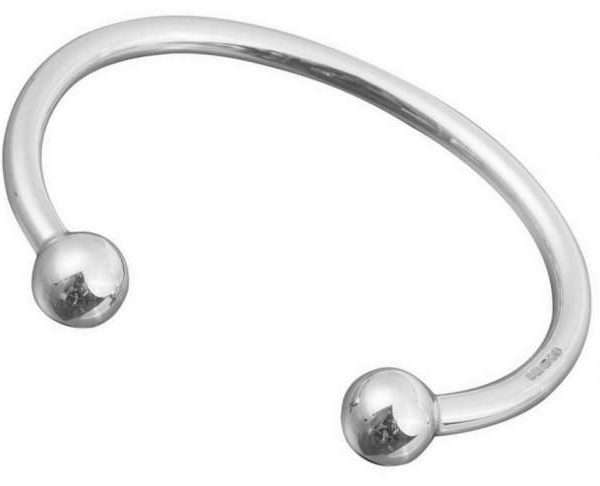 Men's Silver Torque Bracelet