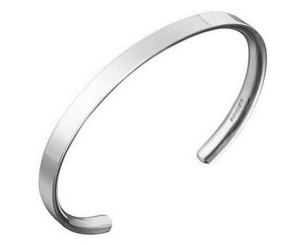 Men's Slim Silver Bracelet