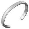Men's Curved Heavy Silver Bracelet