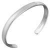 Men's Curved Silver Bracelet