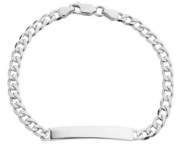 7.5 Inch Silver Identity Bracelet