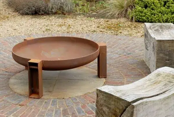 Vulcan welded steel round fire pit - image 3
