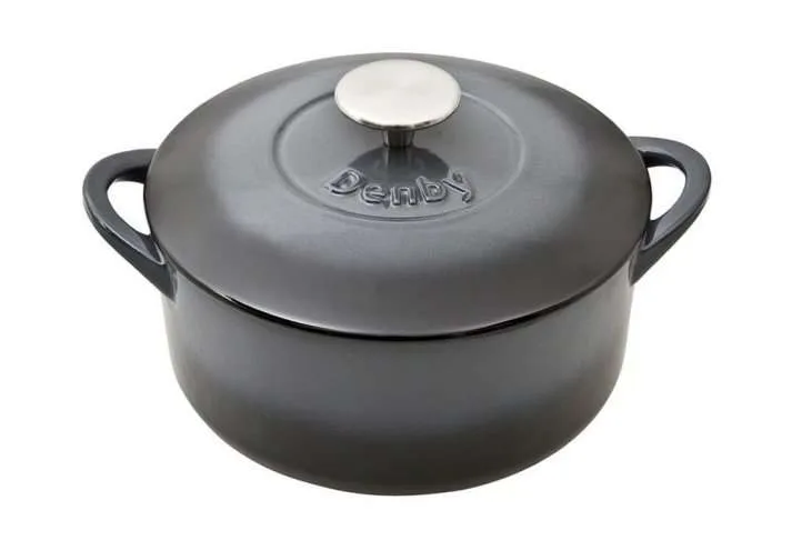 Cast iron 26cm casserole dish with lid, halo Cast iron 26cm casserole dish with lid, halo