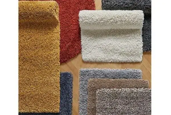 Thick 5cm pile shaggy rug, neutral, 120 x 170cm
