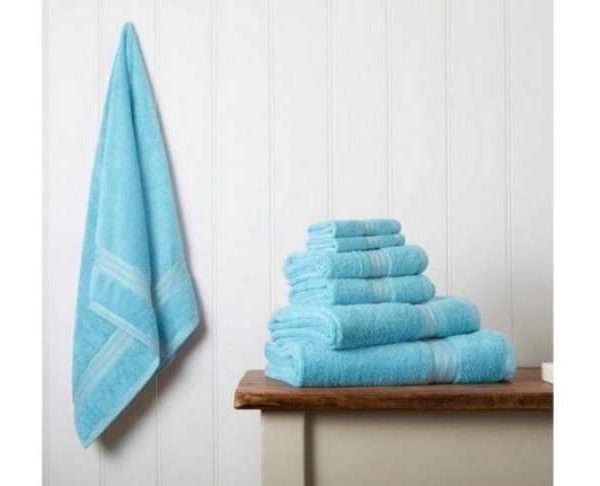Alternative view of 100% Egyptian Cotton 7 Piece Bath Towel Set, Turquoise