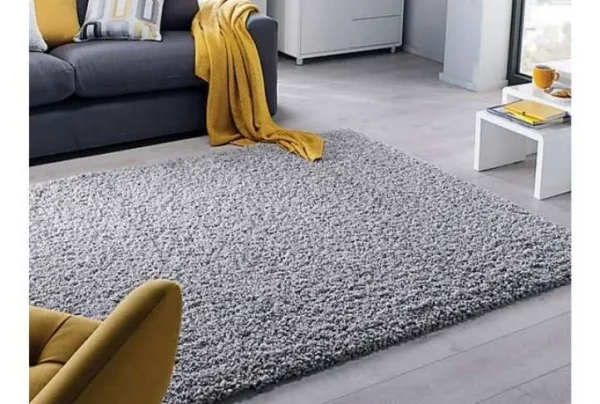 Thick 5cm pile shaggy rug, grey, 120 x 170cm