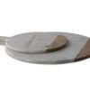 Bwari Marble & Mango Wood Platter, White, Small
