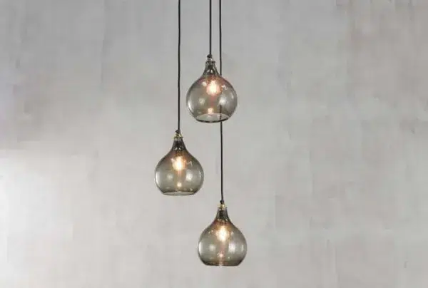 Ziva cluster pendant lights, green