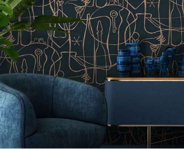 Alternative view of Atleier Midnight Wallpaper, 10 metres long