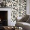 FAB! British Lichen Geometric Wallpaper, 10 metres long