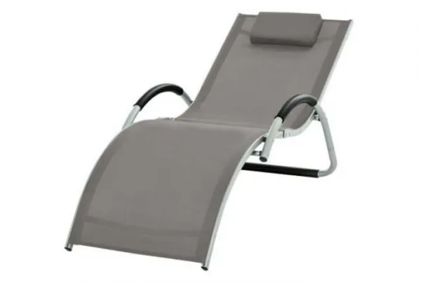 Outsunny curved sun lounger