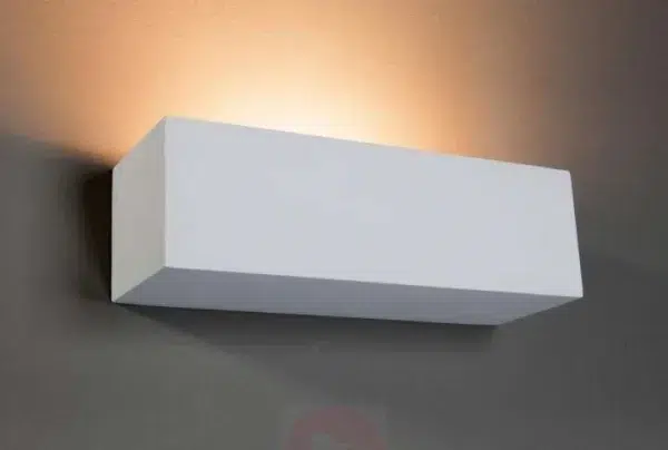 Lenny wall light rectangle plaster