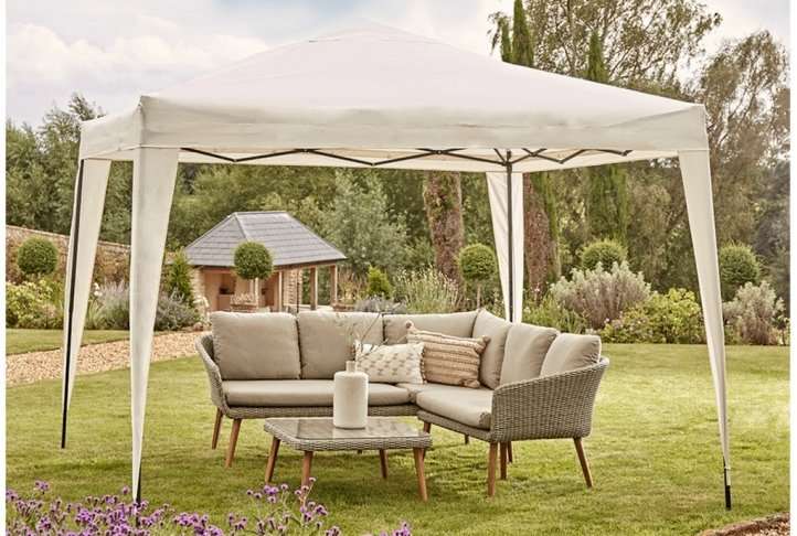 3m x 3m Popup Gazebo White Absolute Home