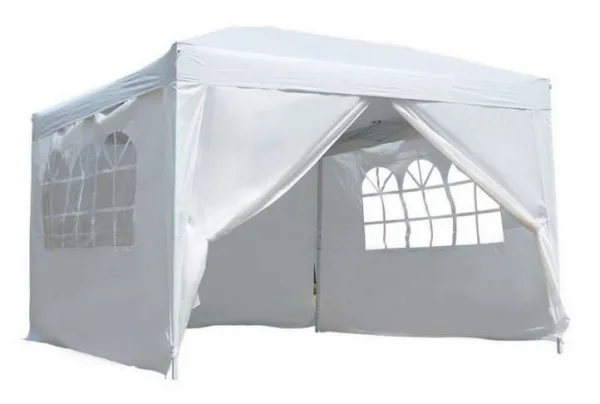 Outsunny 3 x 3m popup gazebo marquee, white - image 2