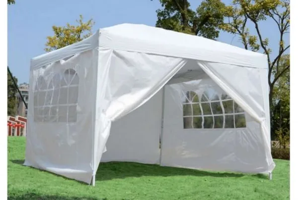 Outsunny 3 x 3m popup gazebo marquee, white