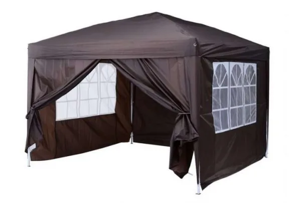 Outsunny 3 x 3m popup gazebo marquee, coffee