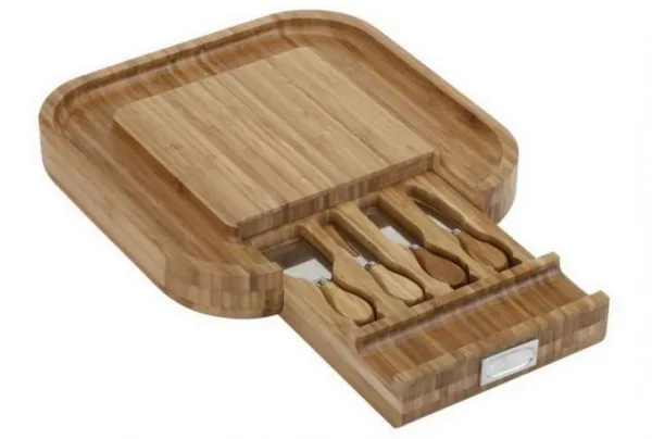Vonshef square bamboo cheese board