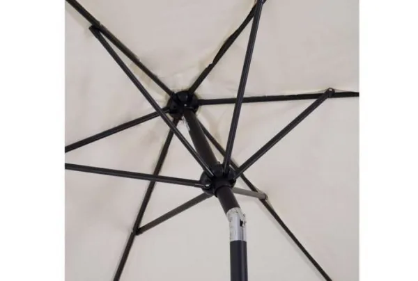 Outsunny crank handle tilting 2. 7m parasol, cream