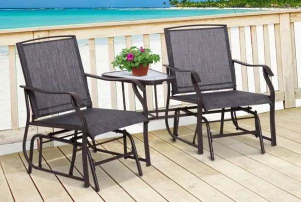 Outsunny rocking bistro set for two - image 3