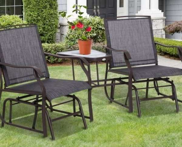 Alternative view of Outsunny Rocking Bistro Set for Two