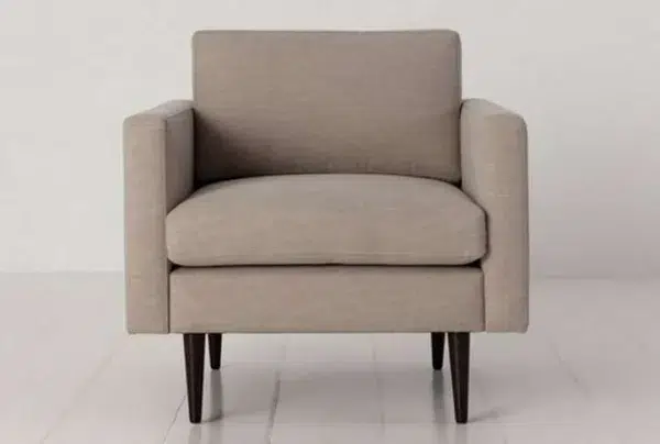 Swyft armchair in a box, linen, pumice