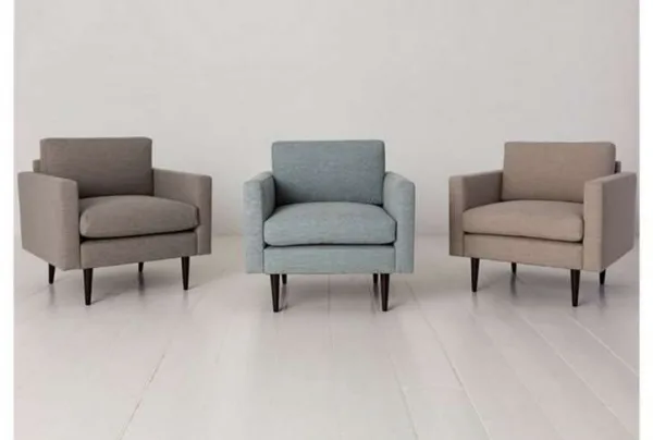 Swyft armchair in a box, linen, shadow