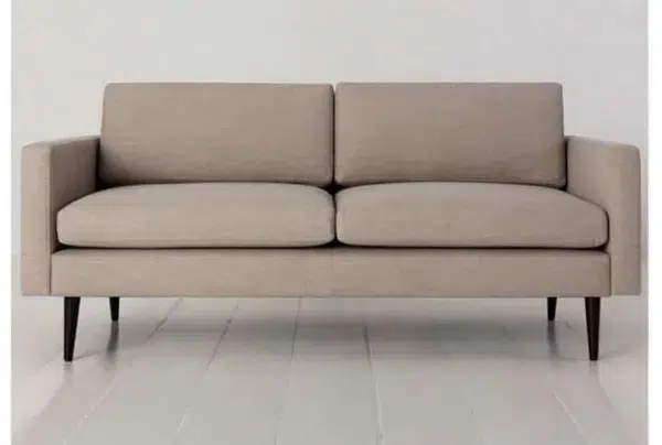 Swyft 2 seater sofa in a box, linen, pumice