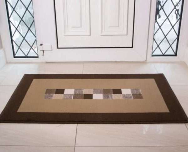 Milan Dark & Light Brown Hallway Rug