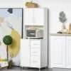 Freestanding Kitchen Pantry, White