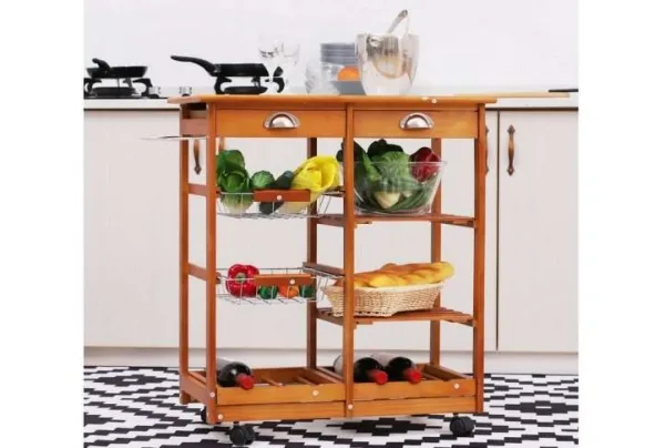 Innovative kitchen trolley, drawers & shelves