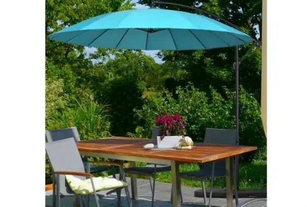 Outsunny 3metre cantilever garden umbrella, green