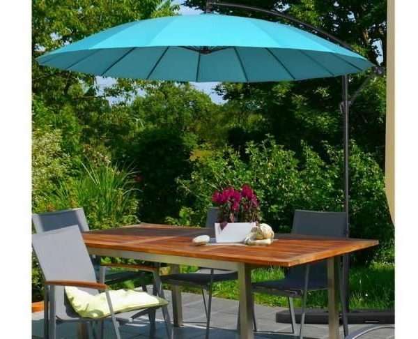 Alternative view of Outsunny 3metre Cantilever Garden Umbrella, Green